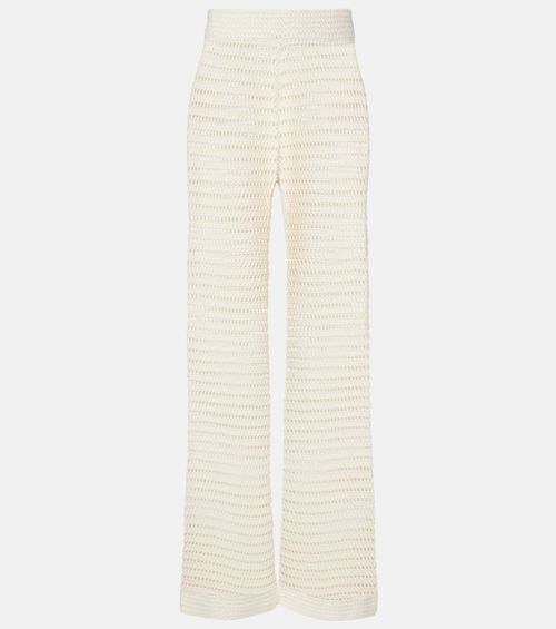 Lucy crochet mid-rise straight pants