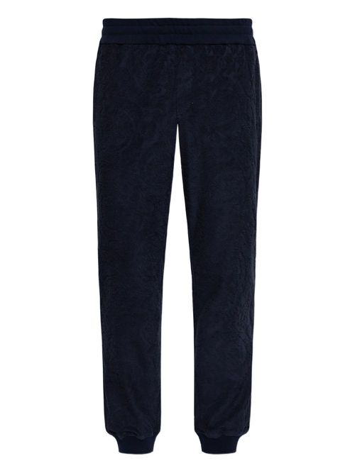 Textured-cuff trousers - Blue