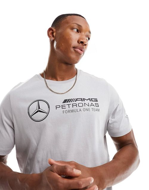 Mercedes MAPF1 Essential logo T-shirt in gray