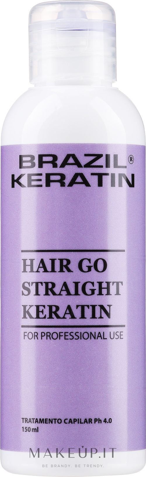 Rimedio per lisciare e ripristinare i capelli danneggiati Brazil Keratin Hair Go Straight