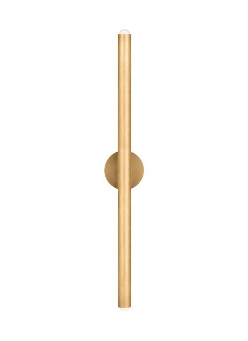 Natural Brass LED Wall Sconce from the Ebell Collection