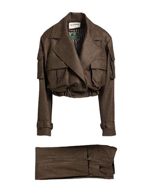 Woman Suit Brown Size XS Wool, Cashmere