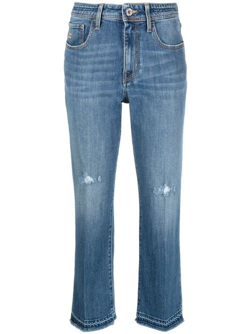 Kate cropped straight-leg jeans - Blue