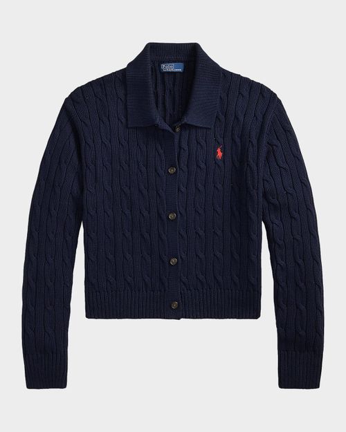 Cable-Knit Cotton Cardigan