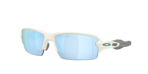 Oakley Man Sunglass Flak® 2.0 Low Bridge Fit - Frame color: Matte Mist, Lens color: Prizm Deep Water Polarized