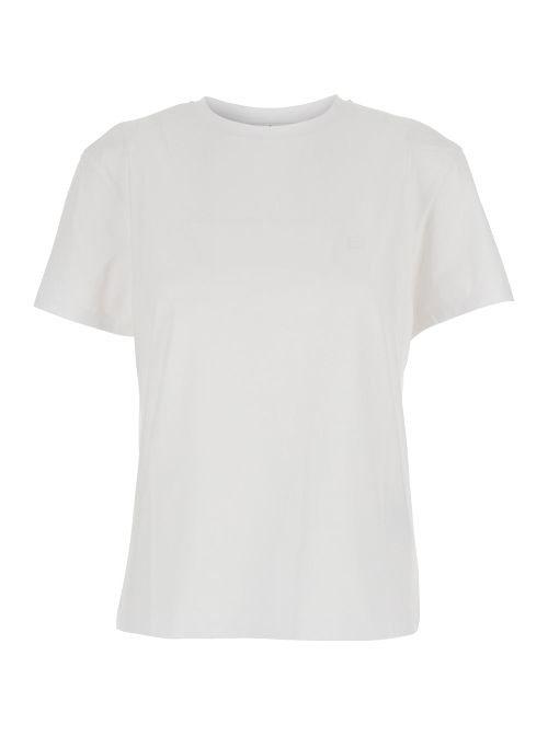 Logo-Patch Organic Cotton T-Shirt — White
