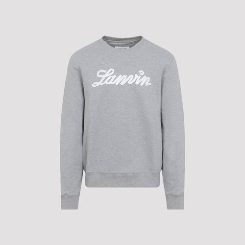 Ribbon Sweatshirt in Heathered Fleece