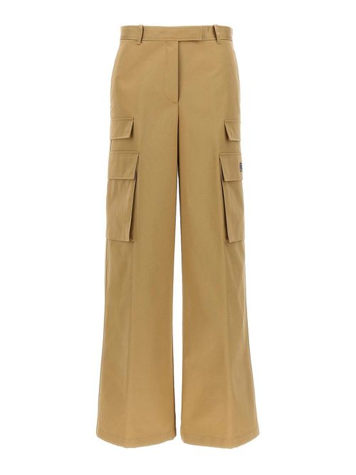 Cotton Gabardine Cargo Pants Pockets