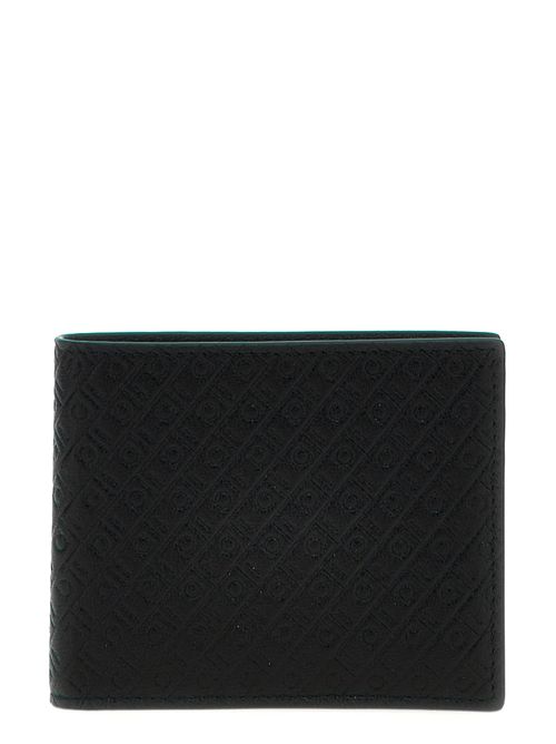 페라가모 남성 All Over Logo Wallet Wallets, Card Holders 780059NERO