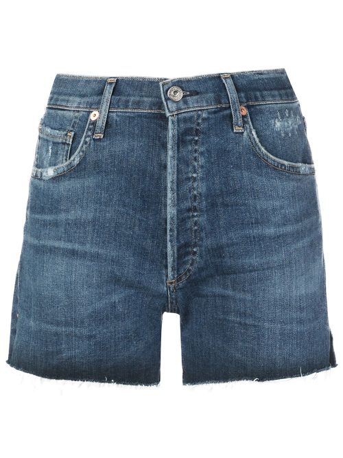 Marlow distressed denim shorts - Blue