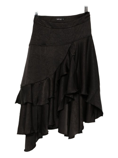 Ruffed skirt - Black