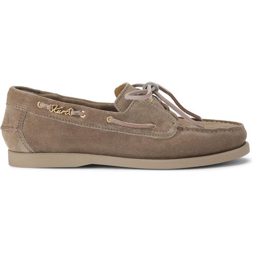 Kurt Geiger London Mens Leather Somerville Boat Shoe Shoes - Taupe