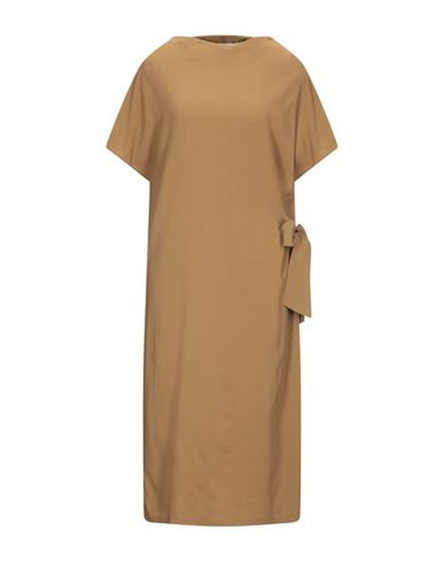 Liviana Conti Woman Midi dress Khaki Size 8 Viscose, Elastane