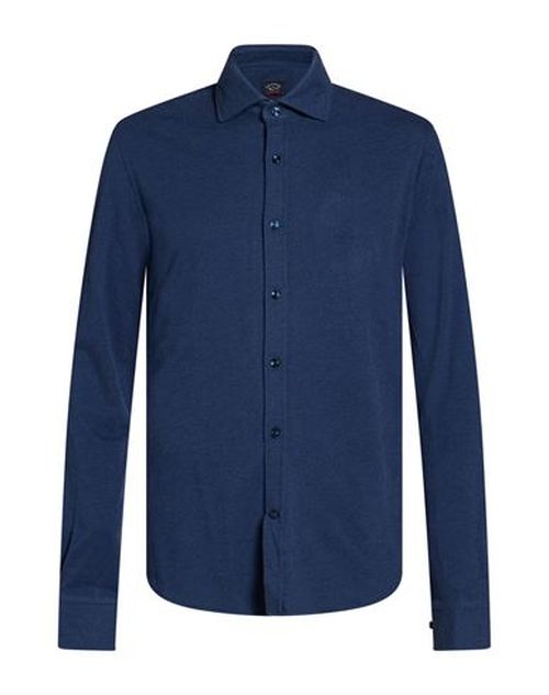 Man Shirt Midnight blue Size 15 ¾ Cotton, Cashmere