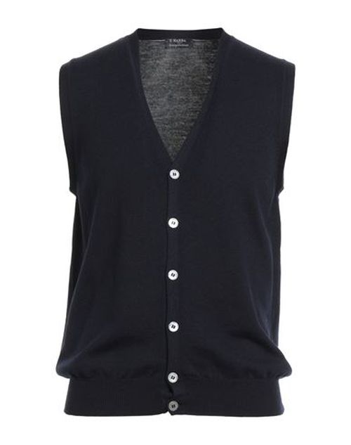 Man Cardigan Navy Size 38 Virgin Wool
