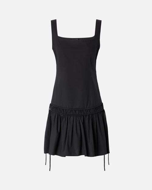 Short dress with gathering and drawstring - 36