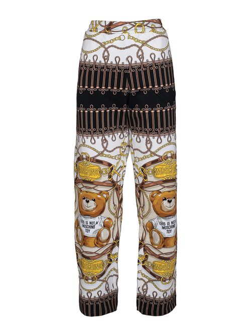 Logo printed pants