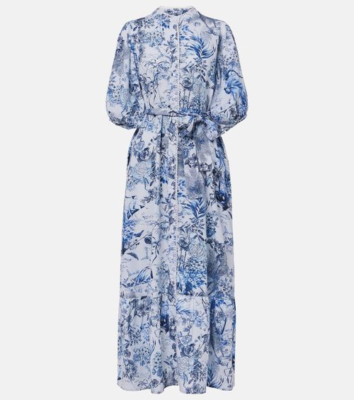 Kitty cotton and linen shirt dress