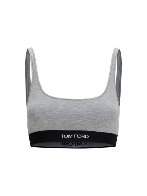 Modal-Elastane Sports Bra — Gray