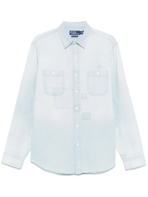 Light Blue Shirt With Logo