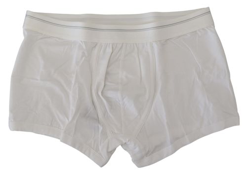 Cotton Blend Boxer Shorts — White