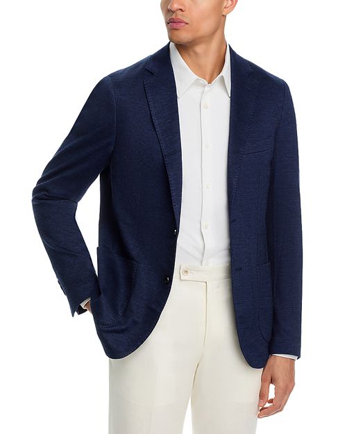 Wool, Linen, & Silk Jersey Unstructured Sport Coat
