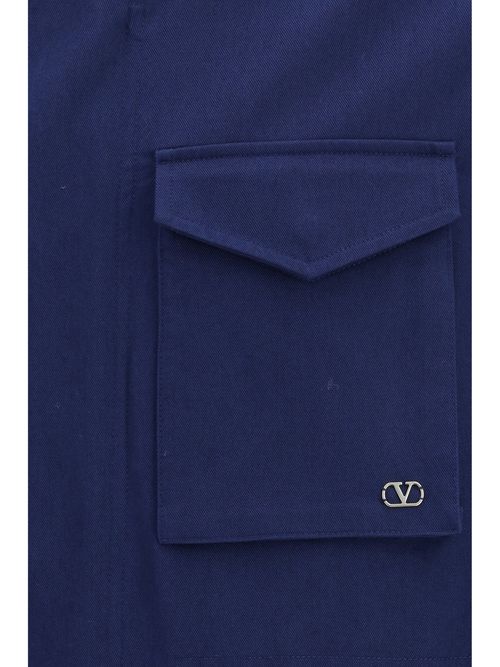 VLogo Caban Jacket — Navy