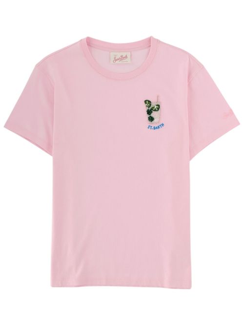 Pink Graphic Crew Neck T-Shirt
