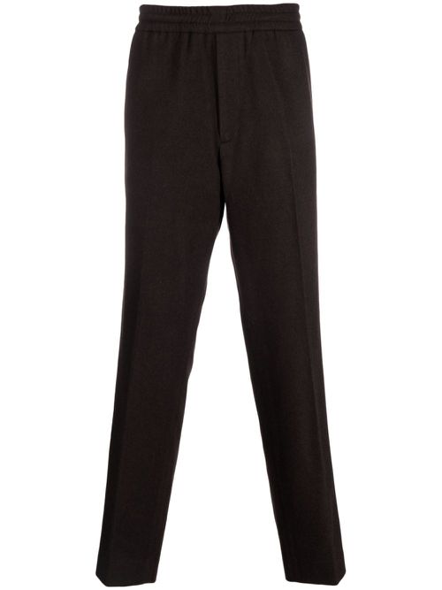 Romance flannel straight-leg trousers - Brown