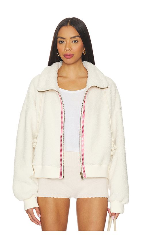 Free People Alpine Sherpa Cardi en White. M. Also en L, S