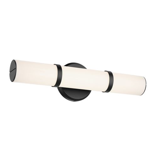 Black LED Bathroom Vanity Light from the Rosh Collection