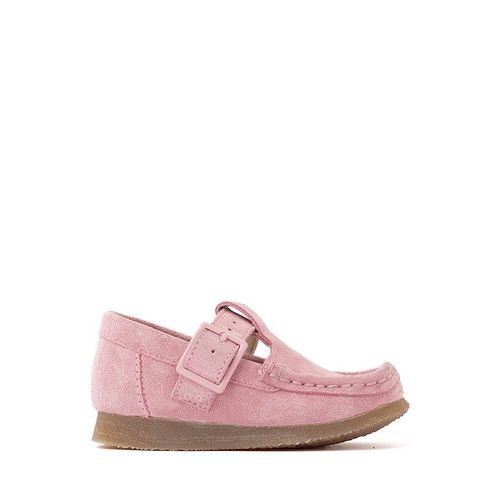 Clarks Wallabee Evo T-Bar Mocassin - Toddler - Dusty Pink