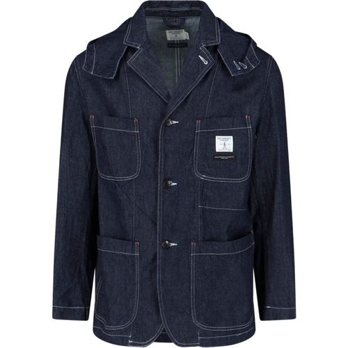 Hooded denim jacket