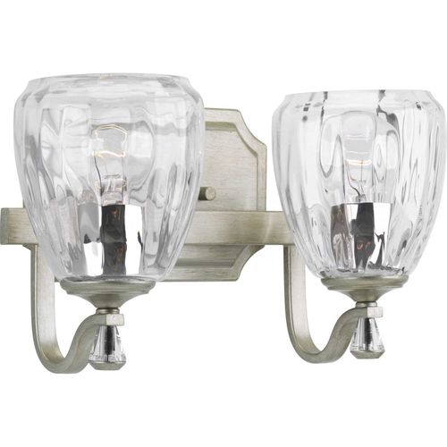 Silver Ridge Two Light Bath from the Anjoux Collection