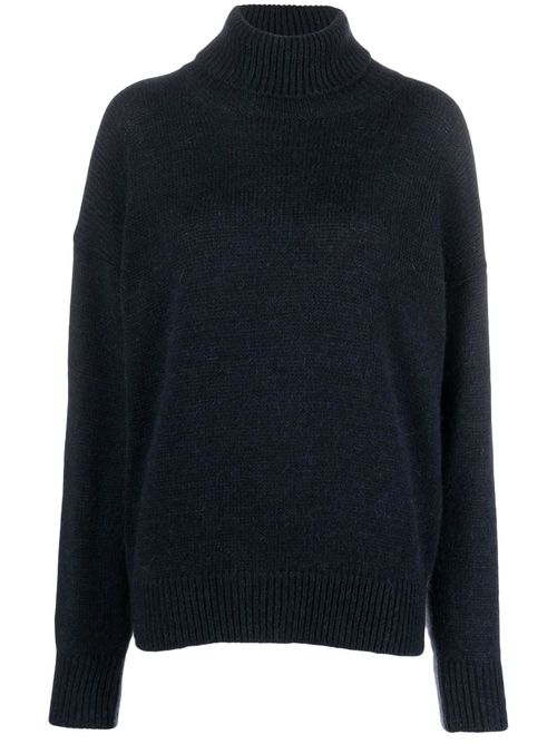 - Mohair Wool Turtleneck Sweater