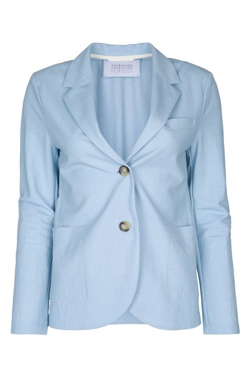 Women Stand Up Collar Blazer Rayon