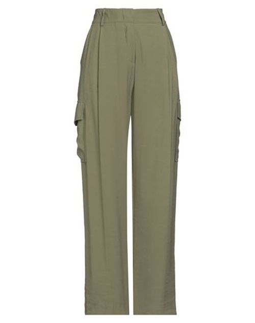 Woman Pants Military green Size 4 Viscose, Polyester