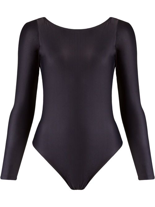 Open back bodysuit - Black