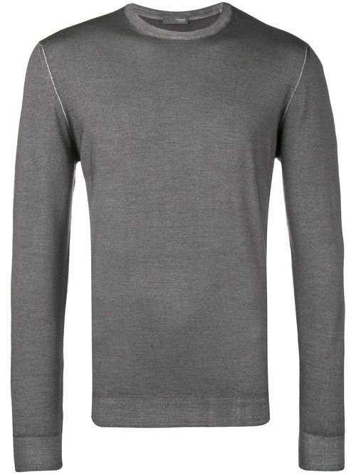 Fine knit sweater - Grey