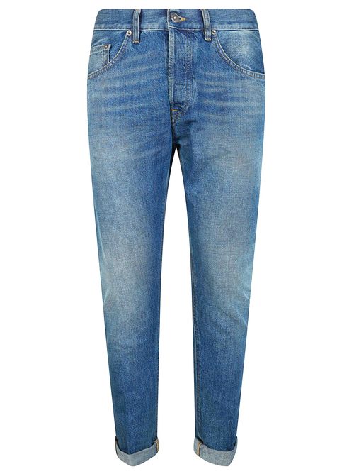 Icon regular-fit jeans in rigid denim