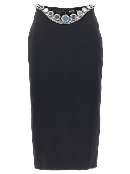 Puffer Circle Embroidery Skirt