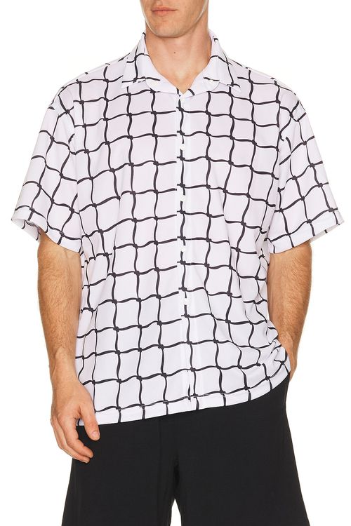 Oyster Net Button Up in Vintage White - White. M also in L, S, XL/1X, XXL/2X