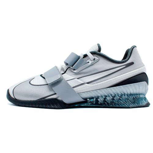 Nike Romaleos 4 SE Men's Weightlifting Shoes (White/Metallic Silver–Anthracite/Wolf Grey, US Footwear
