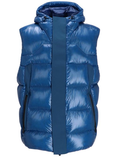 Hooded gilet - Blue