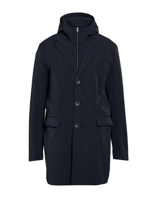 Man Overcoat & Trench Coat Midnight blue Size 44 Polyester