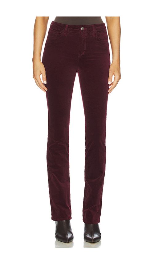 L'AGENCE Stevie High Rise Straight in Red. 25. Also