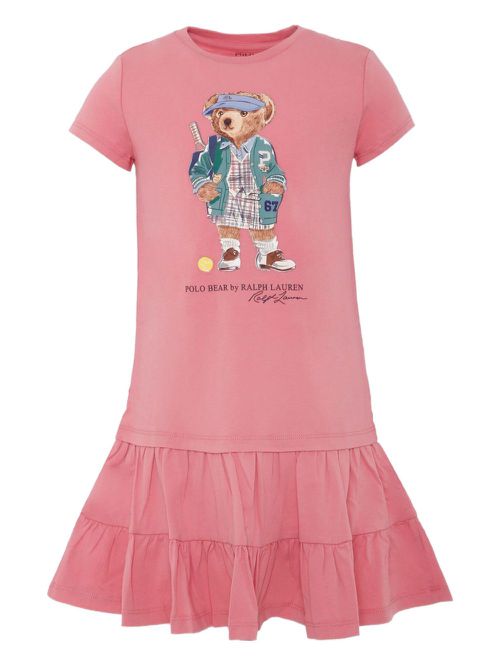 Polo Bear-print dress - Pink