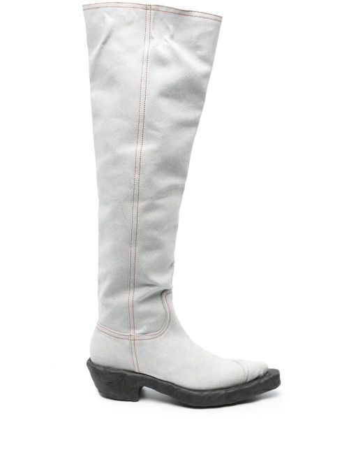 Venga denim knee-high boots - Grey