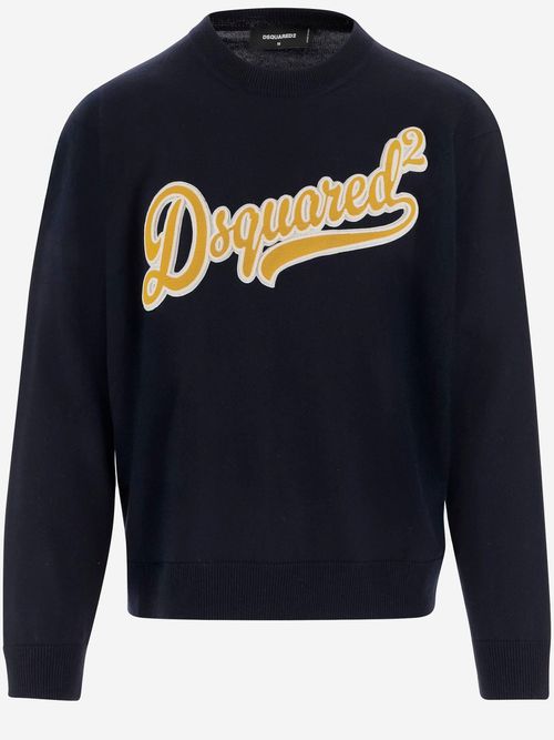 Wool Pullover With Logo