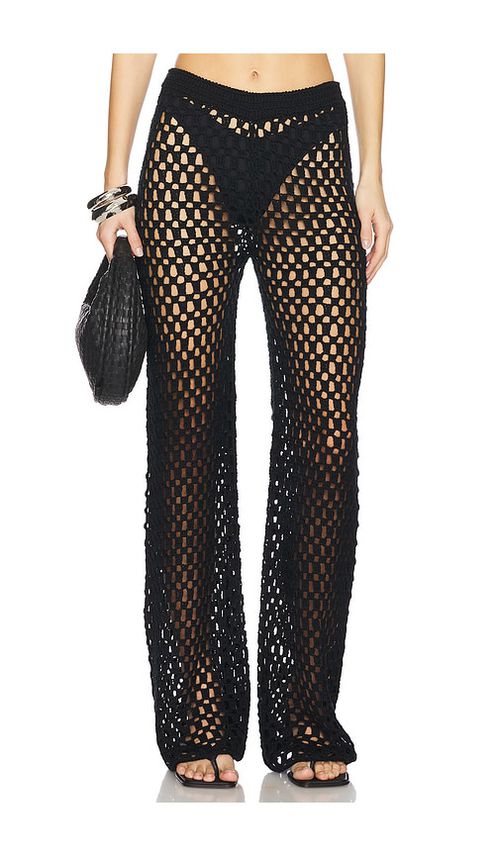 MORE TO COME Rue Pant in Brown. L. Also in XS